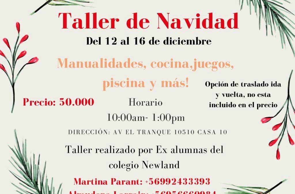 Taller Navideño 12 diciembre